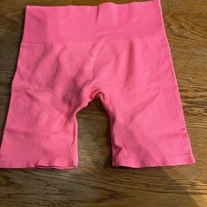 Baby pink biker shorts